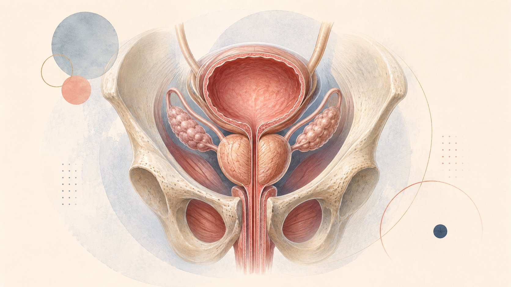 Medical illustration representing Prostate Cancer