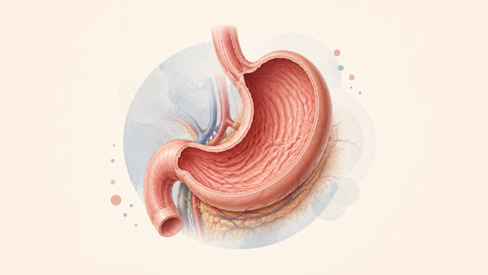 Medical illustration representing Stomach Cancer