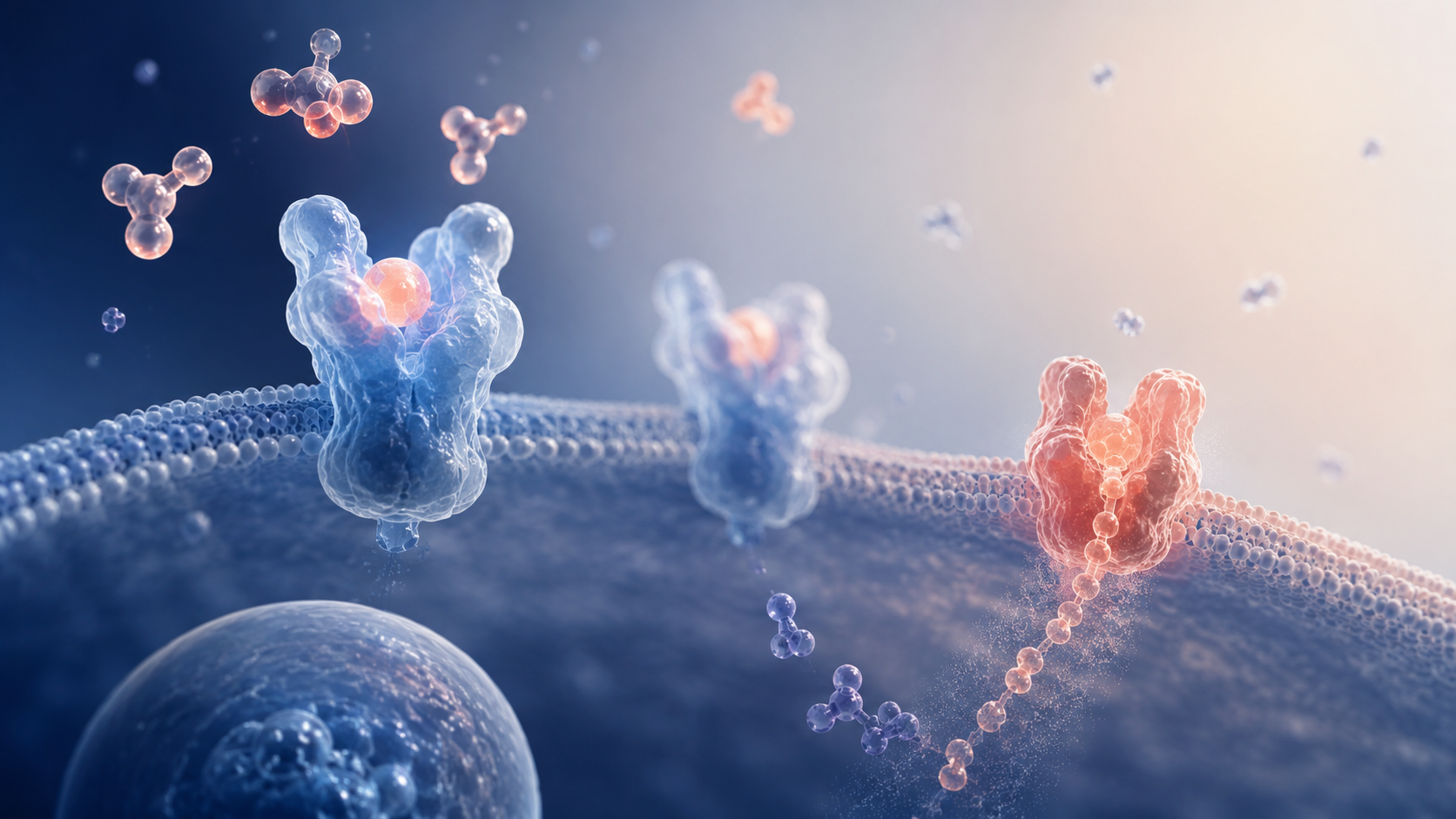Scientific illustration representing Hormone Therapy