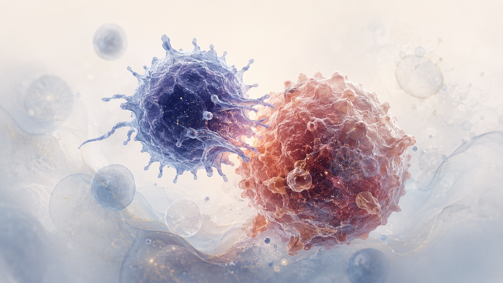 Scientific illustration representing Immunotherapy
